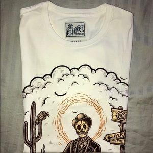 Cream Element Graphic Tee - Size S